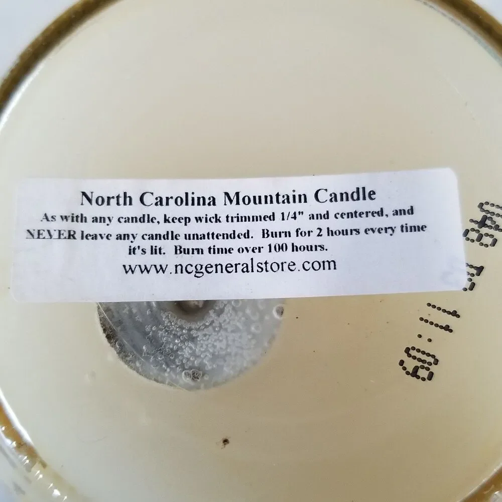 Vintage smoke and odor control candle in mason jar nos North Carolina mtn candle - Picture 3 of 6